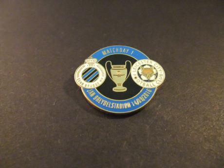 UEFA Champions League wedstrijd Club Brugge - Leicester City (14 september 2016) Match 1 uitslag 0-3 (blauwe rand)